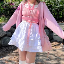 Mikumn 8 Color Punk Girls Plaid Skirts Harajuku Y2k Kawaii Women Skirts Japanese Gothic Lolita High Waist Pleated Cake Skirts
