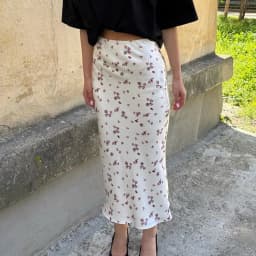 Trendix Summer Print Floral Skirts Women Summer High Waist Slim Fashion Long Skirt Vacation Casual Party Elegant Skirt Femme