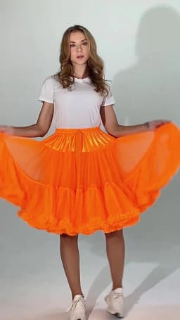 55CM Knee Length Women's Soft Puffy Tulle Petticoats Lolita Ballet Dance Pettiskirts Costume Christmas Halloween Tutu Skirts