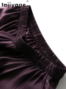 TAJIYANE 100% Natural Mulberry Silk Womens Skirts Fashion Summer Skirts Women Clothing 2024 New Arrivals Long Skirt Топ С Юбкой