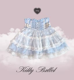 Japanese Mines Style Sweet Cute Lace Splicing Lace-up Heart PU Buckle High Waist Slim A-line Versatile Lolita Short Skirts Women