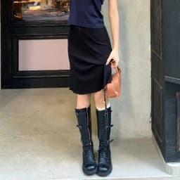 Retro American Hot Girl Low Waist Midi Skirt Women's 2025 Autumn New Simple Versatile Elegance Fish Tail Half Skirt