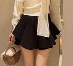 Kuzuwata Sweet Plaid Winter New Mujer Faldas Short High Waist All-match Slim Skirt Japan Ruffles Zip Ball Gown Minority Faldas