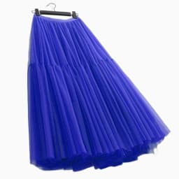 Summer High Waist Long Tulle Skirts for Women Solid Color A-Line Tutu Mesh Clothing Spring Autumn Female Pleated Skirts