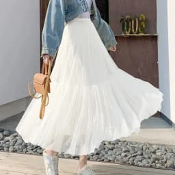Vintage Gothic Black White Pleated Long Tulle Skirt Tutu Femme High Waist holiday Runway Mesh Skirts Womens 2025 Jupe Casual