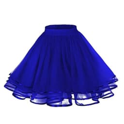 Versatile Skater Women A-Line Skirt Fashion Layered High Waist Tutu Skirt Adult Dancing Costumes Large Swing Pleated Tulle Skirt