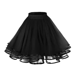 Versatile Skater Women A-Line Skirt Fashion Layered High Waist Tutu Skirt Adult Dancing Costumes Large Swing Pleated Tulle Skirt