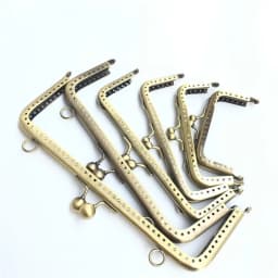 10PCS 8.5cm Antique Bronze Square Glossy Metal Purse Frame For Bag DIY Handmade Kiss Lock Clutch Frame Accessory