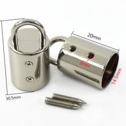 5/10/20Pcs 14mm Bag Metal Buckles Handbag Strap Tassel Cap Clasp Hook Connector Hanger Rope Cord Lock DIY Hardware Accessories