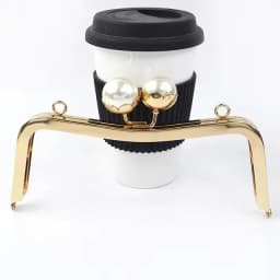 1/2/3Pcs 20cm Metal Bag Handle Retro Pearl Kiss Clasp Lock Buckle Purse Frame DIY Sewing Handbag Brackets Hardware Accessories