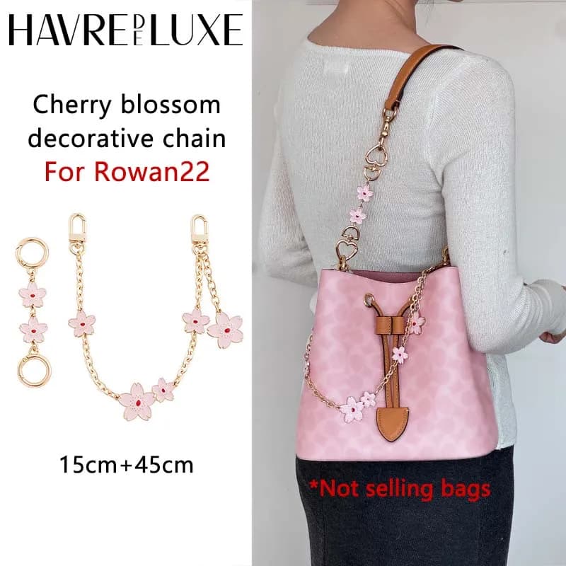 Cherry Bag Extender Chain For Rowan22 Women Bag Durable Fashion Beautiful High-end Valentine's Day Gift Bag Chain Accessories