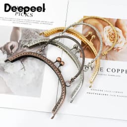 1/2/5Pcs Deepeel 16.5cm Fashion Metal Embossing Handles Purse Handbags Frame Kiss Clasp DIY Sewing Close Hardware Accessories