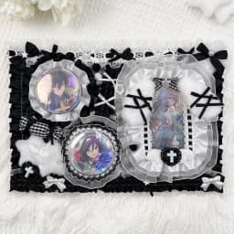 ita bag accessories Pin Display Board Ita-Board Handmade Lace Backplate Board DIY Badge Holder Insert Y2K Bag Charm decoration