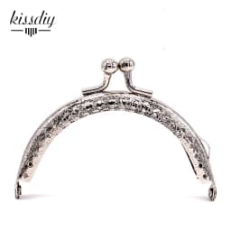10PCS 8.5cmSemicircle Metal Purse Frame Kiss Clasp Handle For Bag Sewing Craft Tailor Sewer Bag Accessory Mix Color wholesale