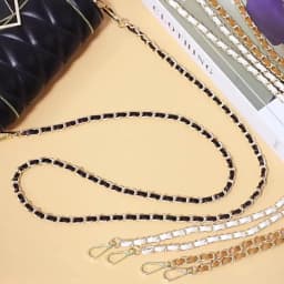 Metal Chain Purse Straps Replacement Crossbody, DIY Purse Chain Accessories, Crossbody Bag and Handbag Strap