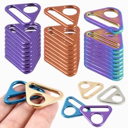 5/10Pcs Deepeel 25mm Metal Triangle Ring Buckle Bag Strap Adjust Buckles Webbing Backpack Belt Clasp Hook DIY Bags Accessories