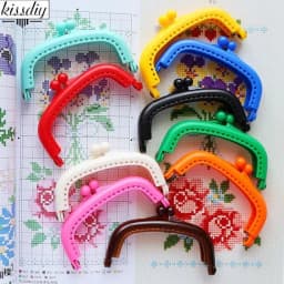 10PCS 8.5cm Arc Plastic Purse Frame Handle for Clutch Bag Handbag Accessories Making Kiss Clasp Lock