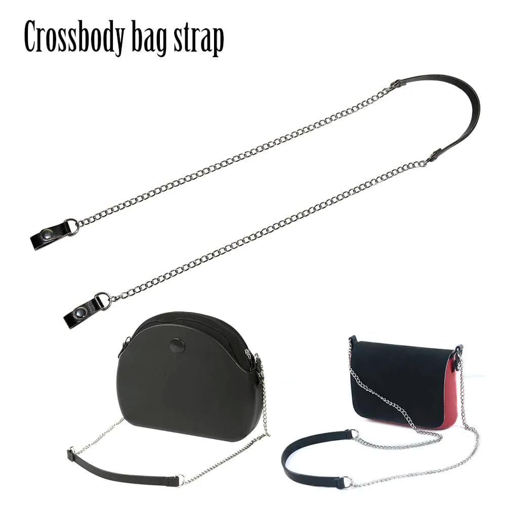 TANQU New Colorful Long Shoulder Bag Chain with Faux Leather Strap Clip Closure for OPocket Obag O Bag