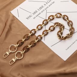 40/60CM Women Acrylic Bag Chains Detachable Resin Chain Shoulder Bag Strap Handheld Bag Chain Fishbone Chain Multiple Colors