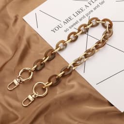 40/60CM Women Acrylic Bag Chains Detachable Resin Chain Shoulder Bag Strap Handheld Bag Chain Fishbone Chain Multiple Colors