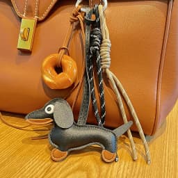 New Cartoon Personalized Keychain Bag Pendant Series Sausage Dog Shaped Bag Hanging Decoration For Gift