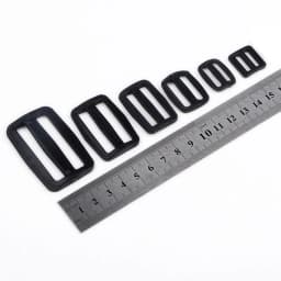 5pcs/set Plastic Webbing Tri-ring Adjust Buckle Curve Slider Tri-Glide Dog Collar Harness Backpack Strap