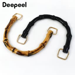 2/4/10Pcs 10/12cm Fashoin Faux Bamboo Handle Plastic Bag Handles Black for Women Handbags Purse DIY Replace Bags Accessories