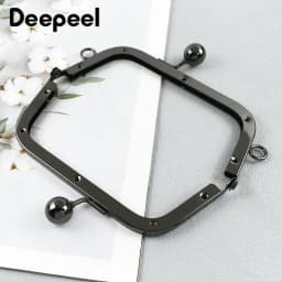 1/2/3/5Pcs Deepeel 14cm Metal Handle Handbag Frame Kiss Clasp Purse Woven Bags Sewing Brackets Handmade DIY Hardware Accessories