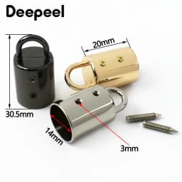 5-30Pcs Deepeel 11/14mm Metal Cord Lock Buckles Rope Stopper Handbag Strap Tassel Clasp Hook Hanger Leather Hardware Accessories