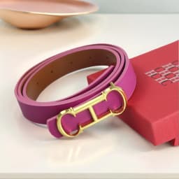 CH Brand Fashion Women's Belt PVC Material Adjustable Length Perforated Gift Box Packaging Designer 2025 New Men's Belt