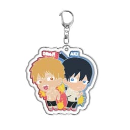 Anime Keychain Chainsaw Man Pochita Makima Cartoon Acrylic Bag Keyring Pendant Accessory