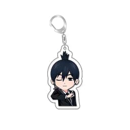 Anime Keychain Chainsaw Man Pochita Makima Cartoon Acrylic Bag Keyring Pendant Accessory