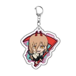 Anime Keychain Chainsaw Man Pochita Makima Cartoon Acrylic Bag Keyring Pendant Accessory