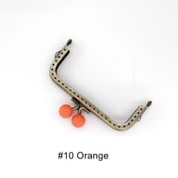 KISSDIY 10PCS 10.5cm sma Candy Bead Metal Purse Frame Square Glossy Antique Bronze Lace Coin Purse Frame Kiss Clasp Accessory