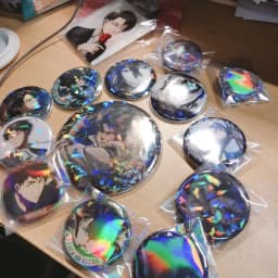 Italife Glitter Badge Holder Ita Bag Accessories Protector Case Laser Anime Tin Badge Cover Itabag Decoration Pin sleeve H318