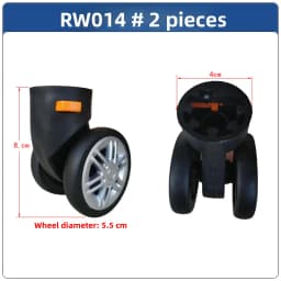 Universal Wheel Luggage Cart Travel Bag Wheel Roller Suitcase Foot Wheel Bag Slide Wheel Demountable Wheel 014 Tool Box Wheel