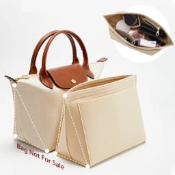 Felt Bag Insert for Longchamp S bag Orderly Storage Organizer Bag Inner Storage Bag Three-dimensional Support Bag Accessories