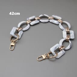New Fashion Woman Bag Accessory Detachable Replacement Red Ink Acrylic Metal Chain Luxury Strap Women Shoulder Clutch Chains