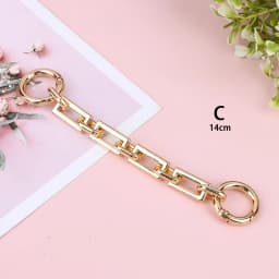 Bag Extension Chain Crossbody Purse Heart-shaped Chain Strap Handbag Hanging Buckle DIY Chain Charm Shoulder Bag Accessories