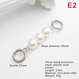 Bag Extension Chain Crossbody Purse Heart-shaped Chain Strap Handbag Hanging Buckle DIY Chain Charm Shoulder Bag Accessories