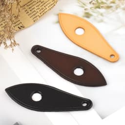 2Pcs/Lot Fashion Handbag Zipper Pulls Genuine Vachetta Leather Replacement for Speedy 25/30/35 Bag Designer Zipper Pull
