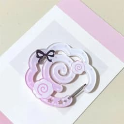 Kawaii Acrylic Carabiner Keychain Cute Cartoon Key Ring for Backpack, Bag Charm & Ita Bag Accessory〔CC88〕