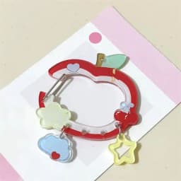 Kawaii Acrylic Carabiner Keychain Cute Cartoon Key Ring for Backpack, Bag Charm & Ita Bag Accessory〔CC88〕