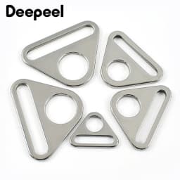 5/10Pcs Deepeel 20-38mm Stainless Steel Triangle Buckle Bag Strap Adjuster Clasp Bra Bikini Anti-slip Connector DIY Fastener Kit