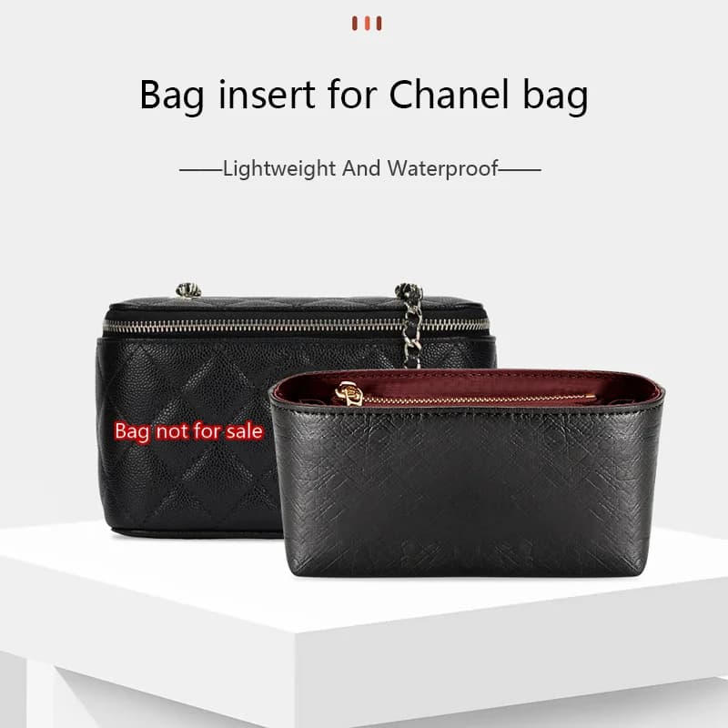 Bag Organizer Insert For Chanel Vanity Box Bag Waterproof Bag Insert Storage Lightweight Bag Support Bag Replacement Accessories