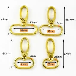 5/10Pcs 20-38mm Bag Strap Metal Buckle Swivel Lobster Clasp Dog Collar Carabiner Clip KeyChain Webbing Snap Hook DIY Accessories
