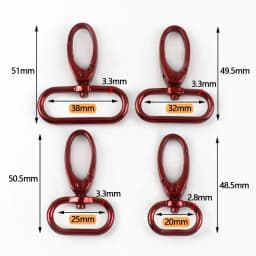 5/10Pcs 20-38mm Bag Strap Metal Buckle Swivel Lobster Clasp Dog Collar Carabiner Clip KeyChain Webbing Snap Hook DIY Accessories