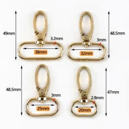 5/10Pcs 20-38mm Bag Strap Metal Buckle Swivel Lobster Clasp Dog Collar Carabiner Clip KeyChain Webbing Snap Hook DIY Accessories