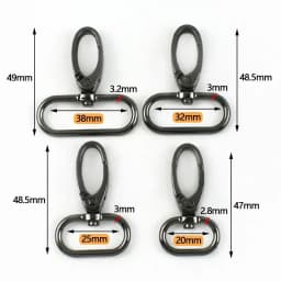 5/10Pcs 20-38mm Bag Strap Metal Buckle Swivel Lobster Clasp Dog Collar Carabiner Clip KeyChain Webbing Snap Hook DIY Accessories
