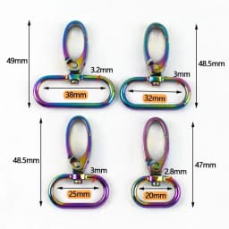 5/10Pcs 20-38mm Bag Strap Metal Buckle Swivel Lobster Clasp Dog Collar Carabiner Clip KeyChain Webbing Snap Hook DIY Accessories